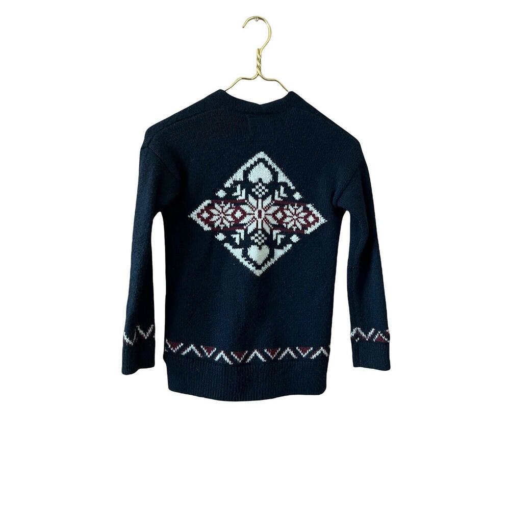 Abercrombie Kids Button Down navy blue Cardigan Sweater knit sz 9/10 - Picture 9 of 9